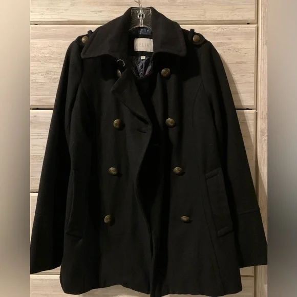 dELiA*s Black Coat - Picture 3 of 5